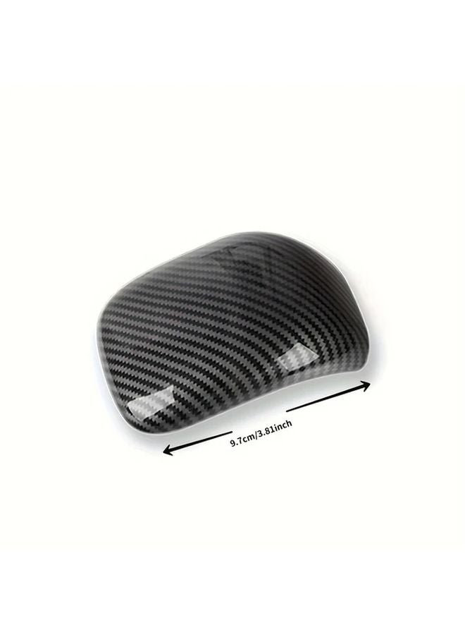 Carbon Fiber Pattern Shift Knob Cover For Mercedes A Class W177 CLA C118 2019 2022 - Image 4